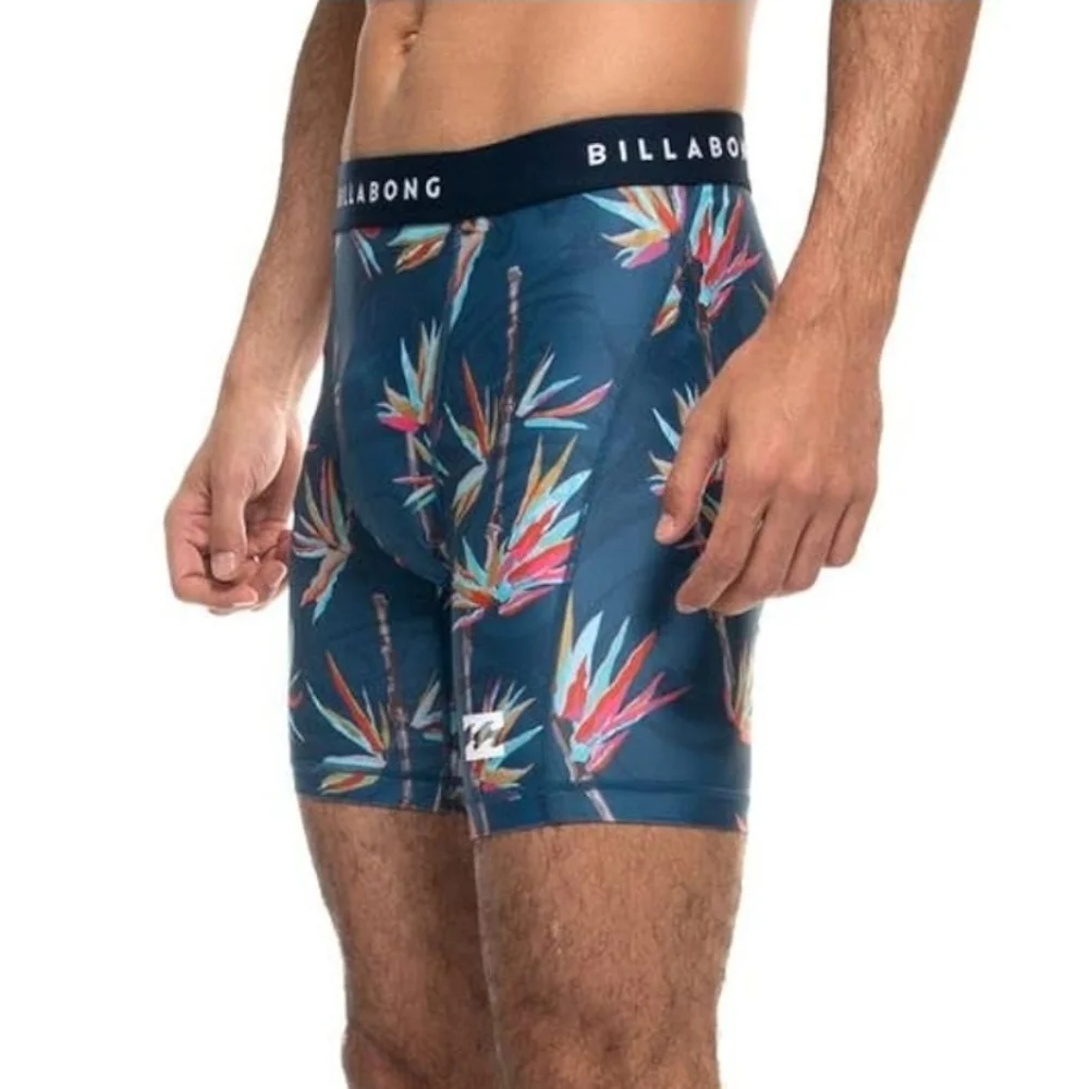 Billabong Men's Tropical Print Boxer Briefs Brand New Without Tags